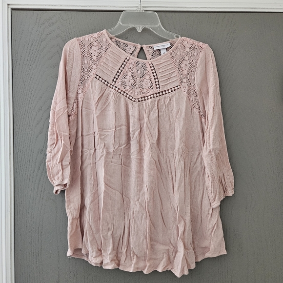 Liz Lange for Target Tops - Liz Lange Maternity Pink Leave Top Blouse Small